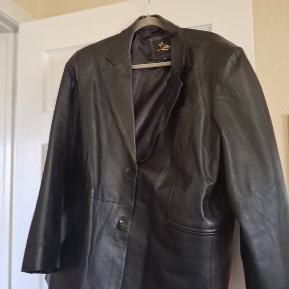 Black Lambskin Leather Jacket - Picture 4 of 6